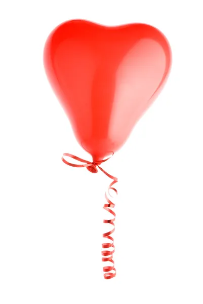 Estúdio tiro de um balão vermelho — Fotografia de Stock