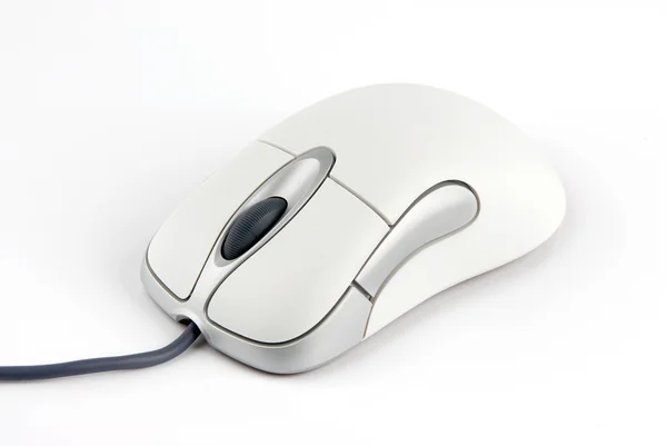 Комп'ютерна миша з кабелем — стокове фото