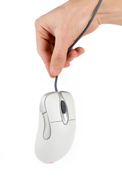 Ручная компьютерная мышь — стоковое фото