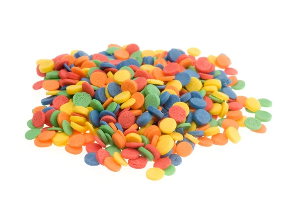 Altura de doces coloridos — Fotografia de Stock