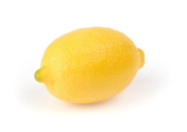 beyaz arkaplanda limon