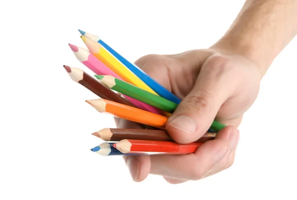 A kéz ceruzák — Stock Fotó