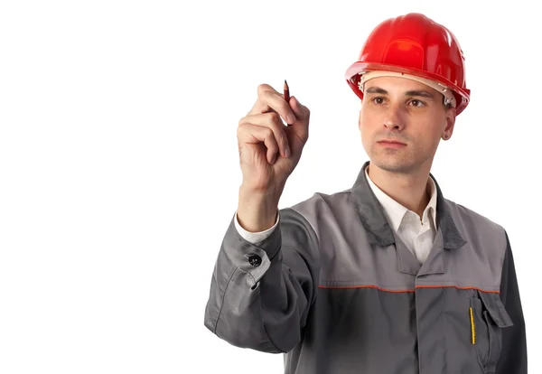 Young architect or engineer at work — Stock Photo, Image