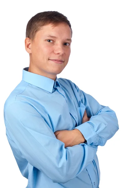 Young satisfied man — Stock Photo, Image
