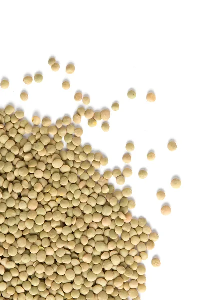 Pilha de lentilhas isoladas em branco — Fotografia de Stock