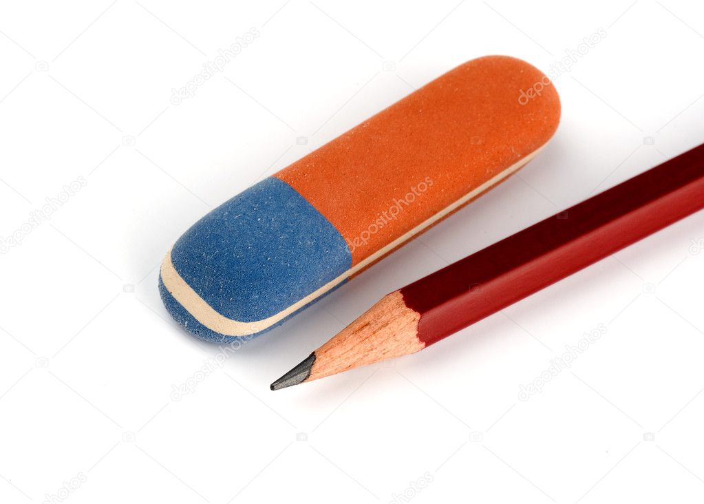 Eraser and pencil Stock Photo by ©spaxiax 1625759