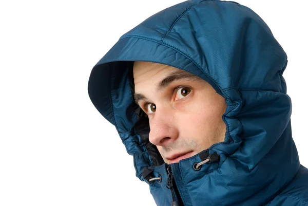 Uomo in abiti invernali — Foto Stock