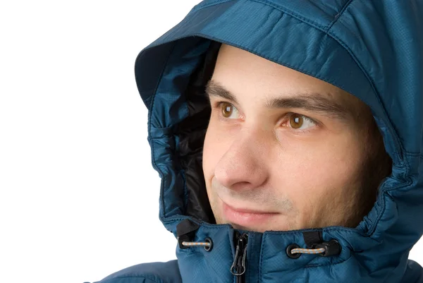 Mann mit Winterkleidung — Stockfoto