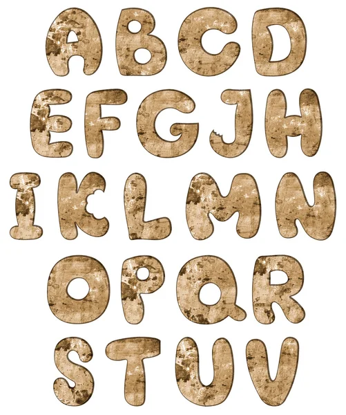 Grunge αλφάβητο — Φωτογραφία Αρχείου