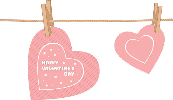 Affiche des fêtes pour la Saint-Valentin — Image vectorielle