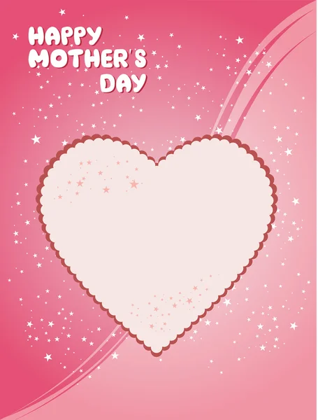 Tarjeta del Día de las Madres Feliz — Vector de stock