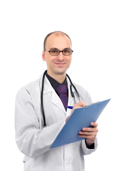 Portret van een mannelijke arts glimlachen — Stockfoto