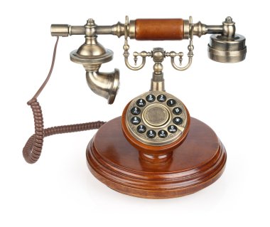 Old vintage phone clipart