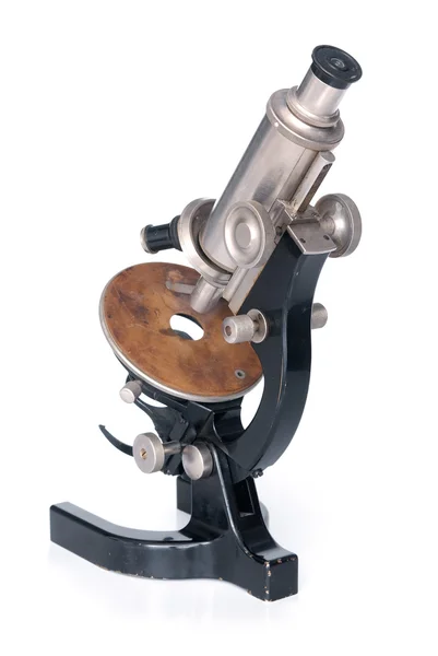 Een ouderwetse Microscoop — Stockfoto