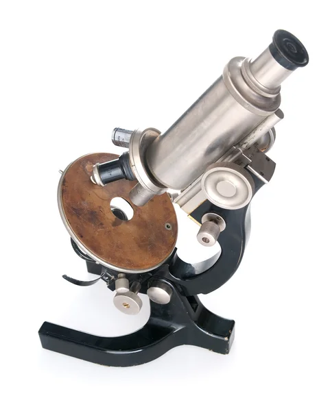 Microscópio à moda antiga — Fotografia de Stock