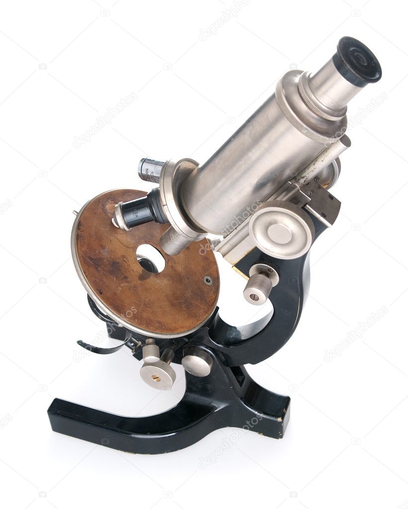 Old fashioned microscope