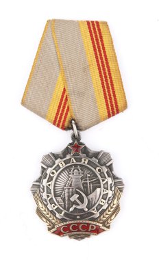 Medal of Labor glory of soviet union clipart