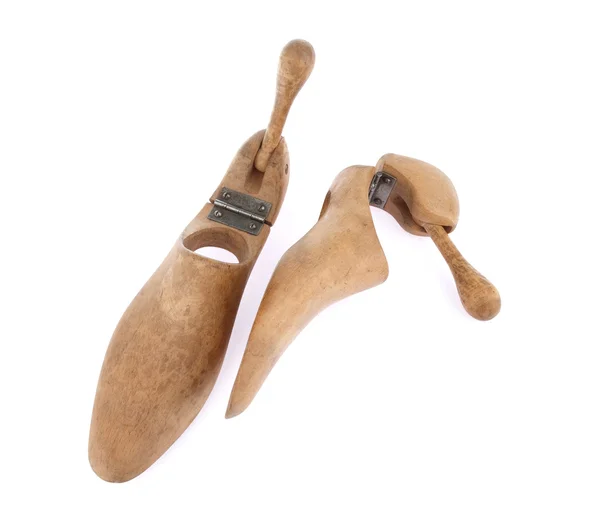 Pair of wooden Shoe trees — Stock Photo, Image