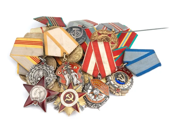 제 2 차 세계 대전 러시아 메달 — 스톡 사진