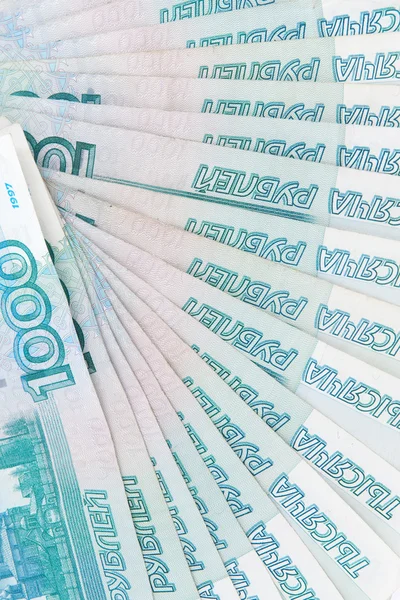 Rubel rosyjski banknotów — Zdjęcie stockowe
