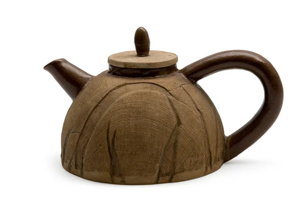 Panela de chá de argila — Fotografia de Stock
