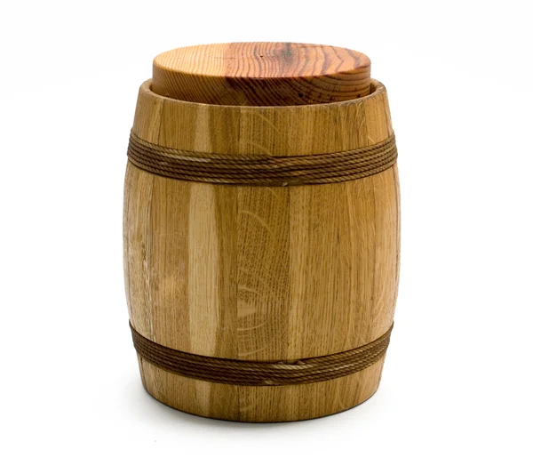 Beczki drewniane — Zdjęcie stockowe