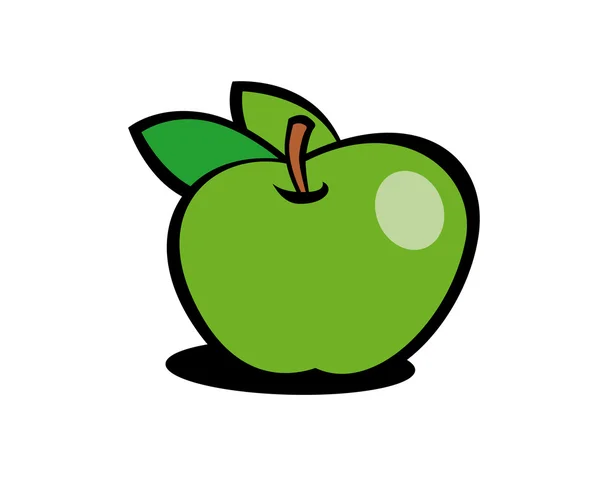Green apple — Stock Vector