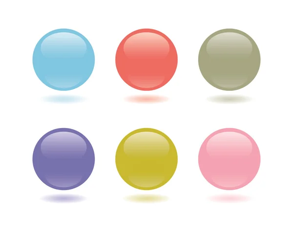 Buttons pastel — Stock Vector