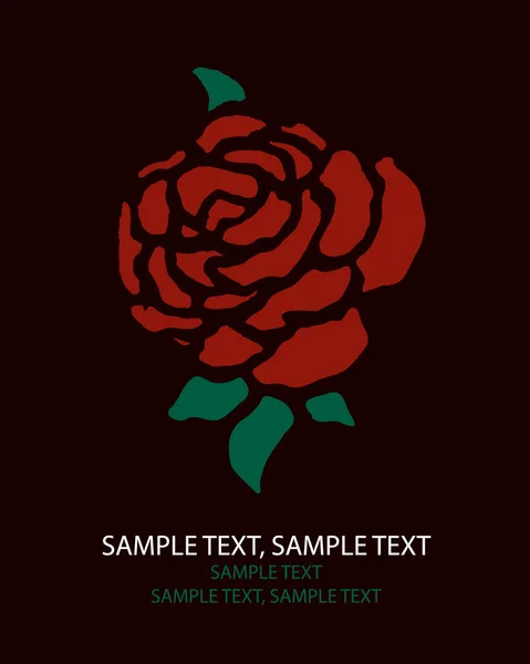 Вітальна листівка Роуз — стоковий вектор