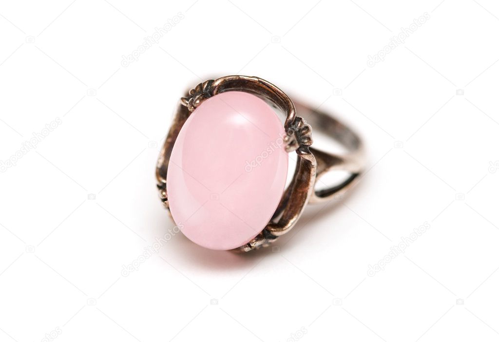ring med rosa sten ring med rosa sten
