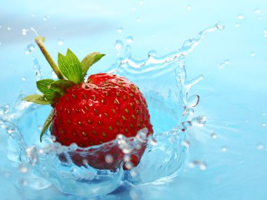 The Strawberries in drop.