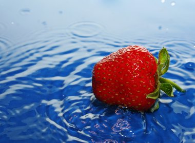 The Strawberries in drop.