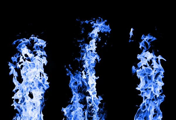 Der blaue Flammen.der Gas.der Rahmen. — Stockfoto