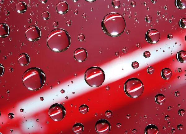 Dripped on glass — Stock Photo, Image