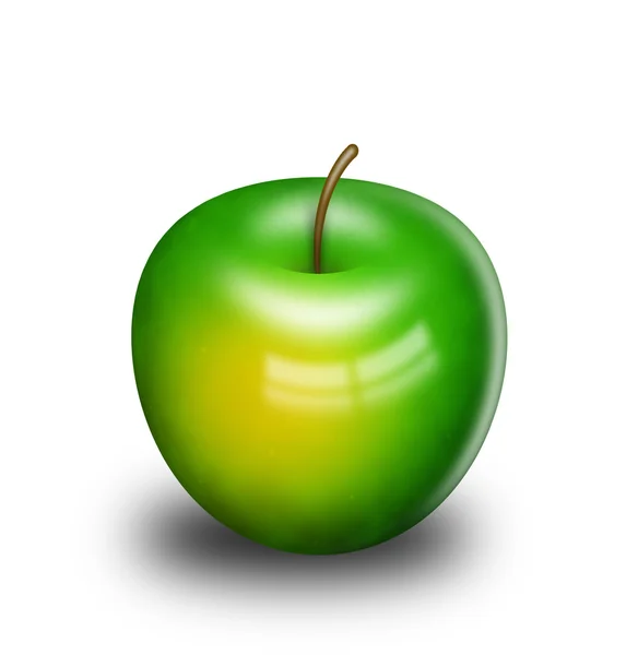 Zielone jabłko. — Zdjęcie stockowe