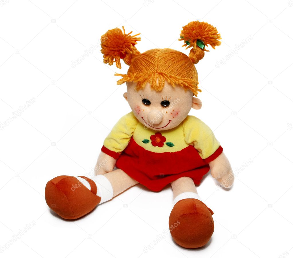 Red head funny doll