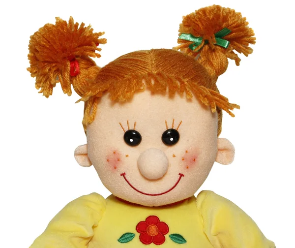 Κόκκινο κεφάλι αστεία κούκλα — Φωτογραφία Αρχείου
