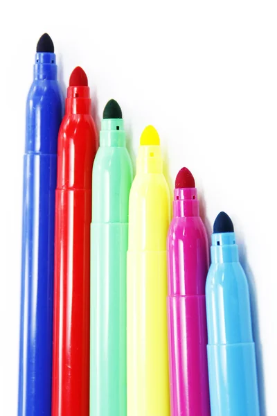 Felt-tip pens any colors — Stock Photo, Image