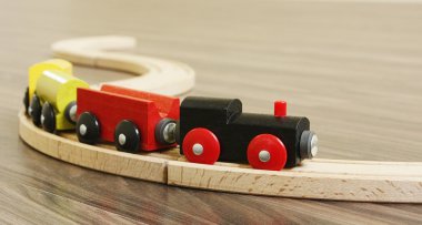 Wooden Toy Train clipart