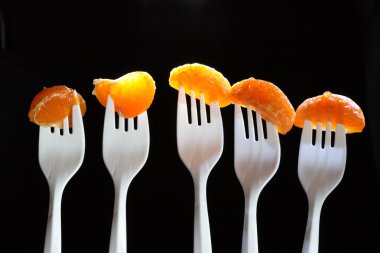 Tangerine Segments clipart