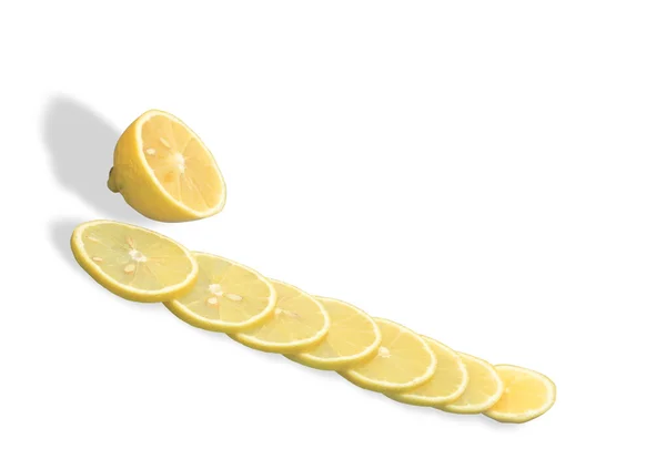 Нарізаних лимона — стокове фото