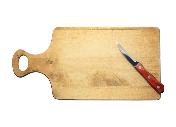 Messer auf dem Brotbrett — Stockfoto