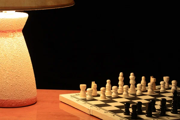 Ніч шахи гра — стокове фото