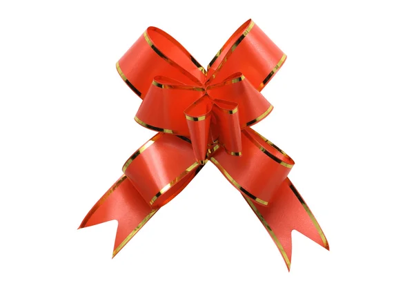 Czerwony kokardka prezent — Zdjęcie stockowe
