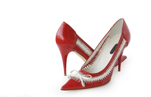 红色女人鞋 — 图库照片