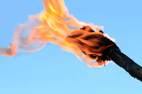 Hořící pochodeň — Stock fotografie