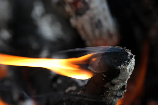 Flame on Dark — стоковое фото