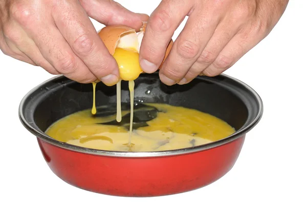 Stekta ägg matlagning — Stockfoto