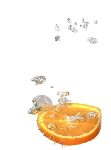 Naranja en agua —  Fotos de Stock