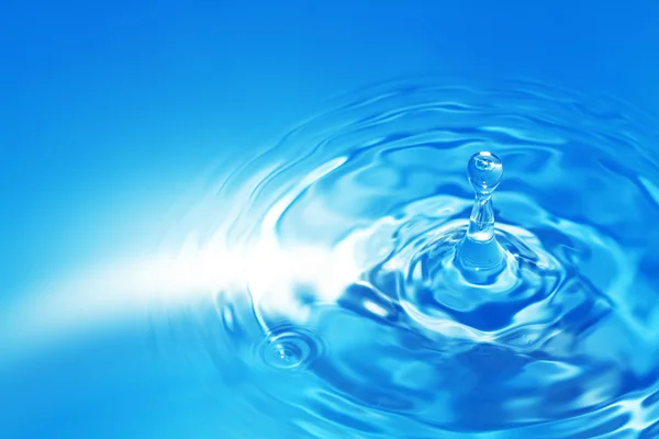Синій розбризкування води — стокове фото